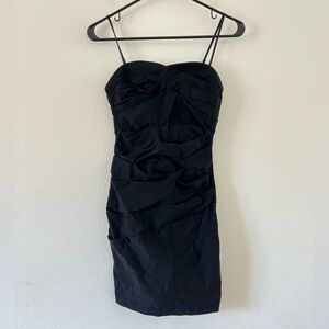 Ruby Rox Black Ruched Sweetheart Mini LBD Dress Size 3